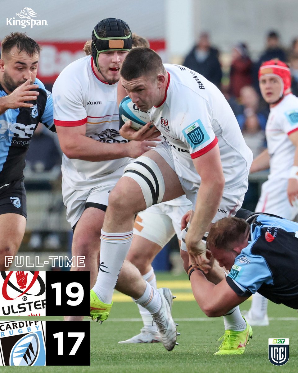 THE FINAL WHISTLE GOES!!!! WHAT A FINISH 😮‍💨👊 We can all breathe again, Ulster win with a nail-biting end. ⚪️ 19 - 17 🔵 #SUFTUM