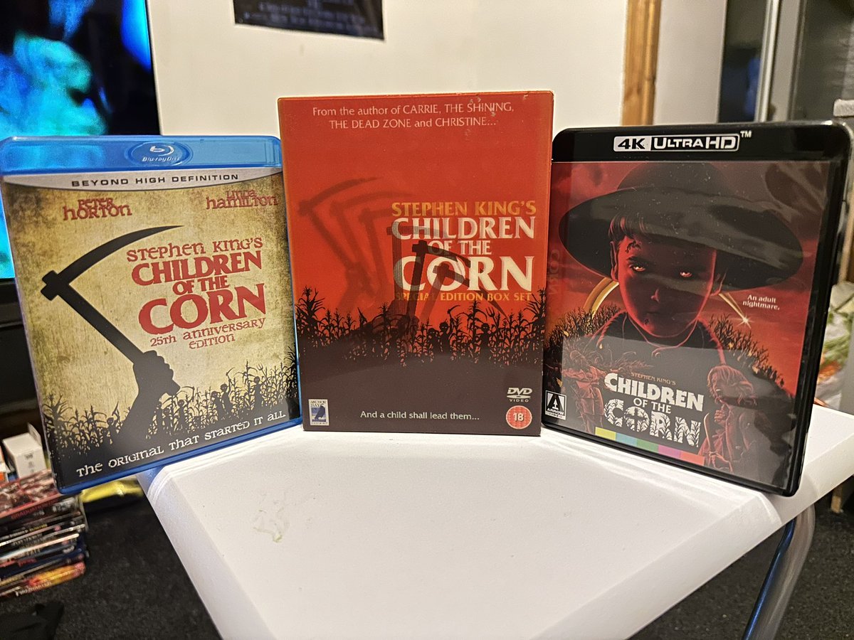 Happy 40th anniversary to Children of the Corn and he who walks behind the rows. The 4k looks fantastic for such a low budget 80s gem. I look forward to meeting Isaac and Malachai at #HorrorConUK. #Horror #HorrorFamily #80s #StephenKing #ChildrenOfTheCorn