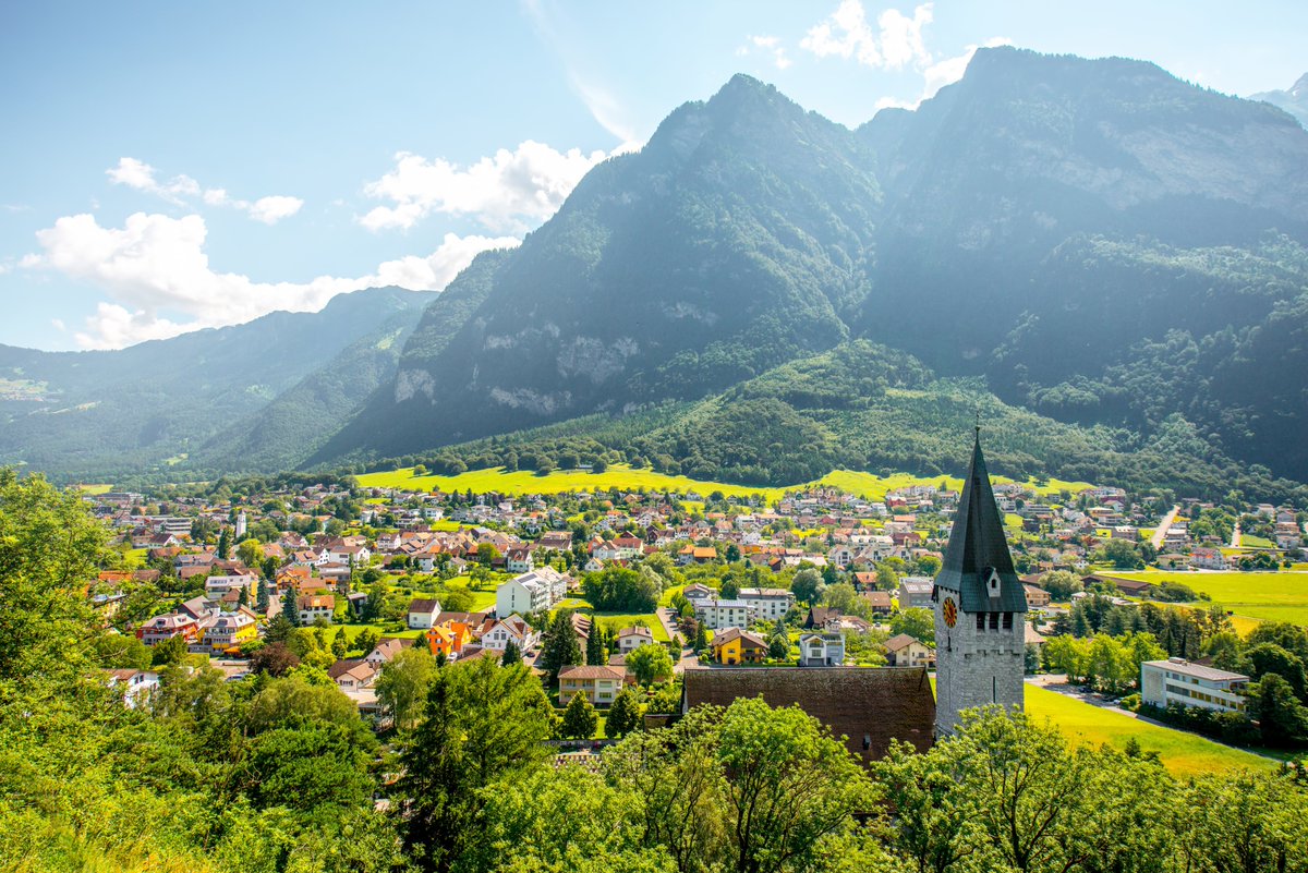 Take a look at this view of Balzers village in Liechtenstein, Switzerland! #SightseeingSaturday