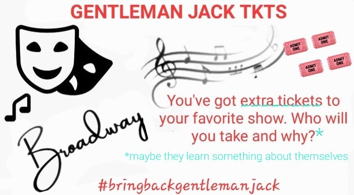 Gentleman Jack TKTS! #BringBackGentlemanJack @LookoutPointTV @BBC