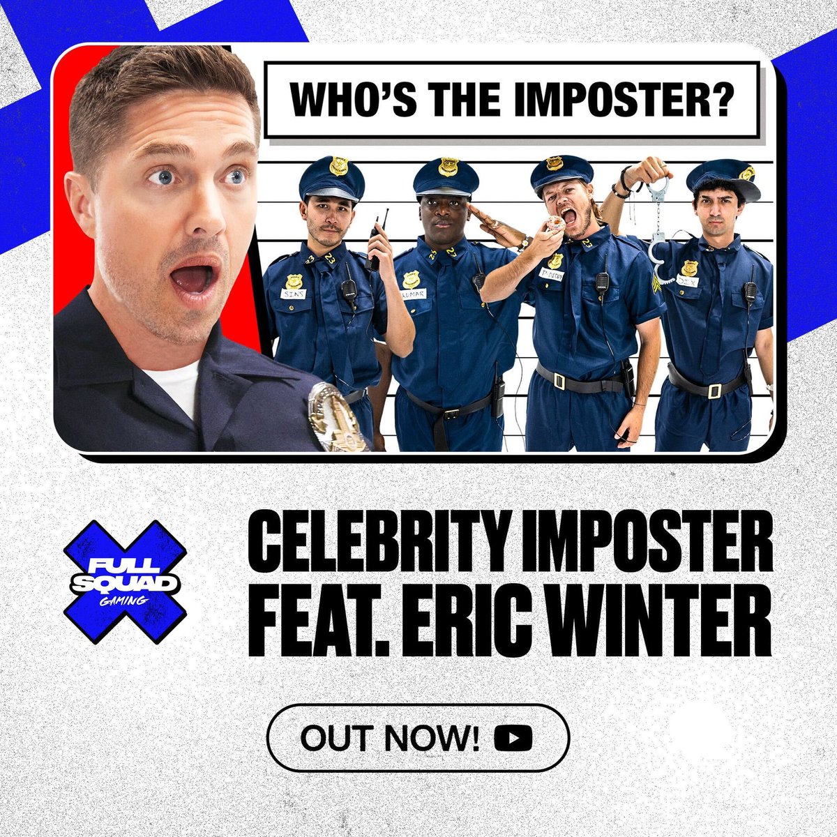 We're thrilled to announce the launch of our brand new “Celebrity Imposter Series” with our first guest, Eric Winter from ABC’s “The Rookie” 🔥 Tune in at the link below👇