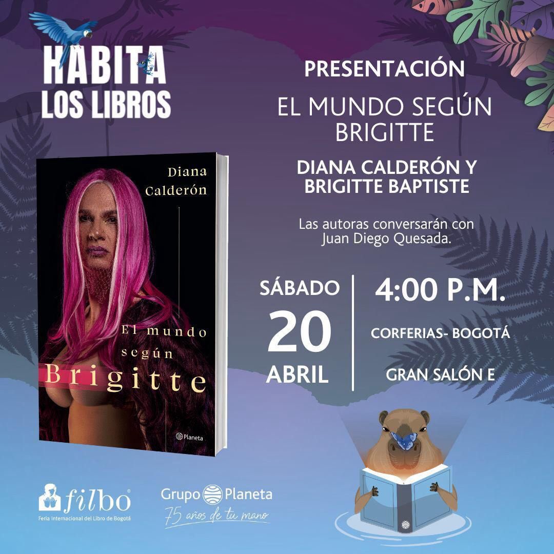 Mañana estaré conversando con @DianaCalderonF y @brigittelgb en la Feria del Libro de Bogotá sobre el libro que ha escrito la una de la otra, ahora que se ha borrado el límite entre lo masculino y lo femenino. Dos mujeres 🔥. Yo no me lo perdería.