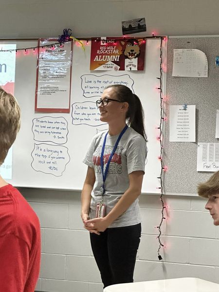 It’s always a joy to visit our graduates in the field and see what their classrooms are like! Today Miss Hemmerich’s students played a game that simulated the Red Scare from US history! 📷