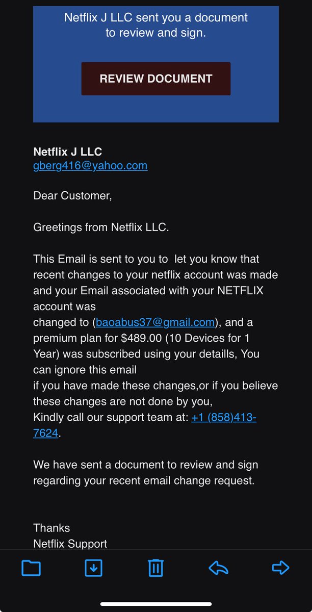 dan_sayer89's tweet photo. Latest scam attempt, supposedly from ⁦@netflix⁩. I’d give it a 2/10 for lack of any proper branding! https://t.co/HlFERDl44p