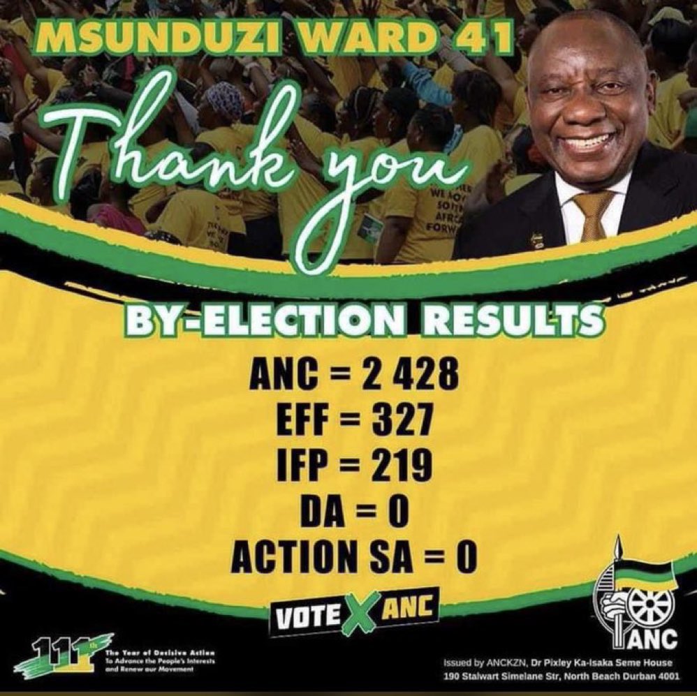 MYANC's tweet photo. Thank you Msunduzi, Ward 41 for confirming that the ANC is indeed the leader of society. 

#LetsDoMoreTogether https://t.co/Uuk47OMVPe