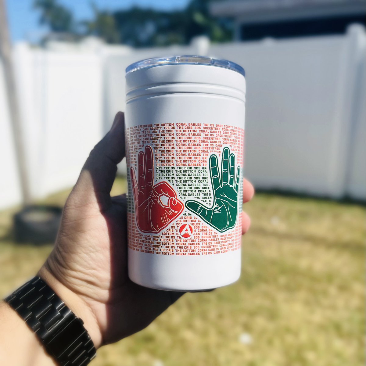 ABoutTheFans_'s tweet photo. Happy hour anyone? 🥃 #Cheers #Miami #Three05 #GoCanes 🙌🏼 https://t.co/EbrGroxYPL
