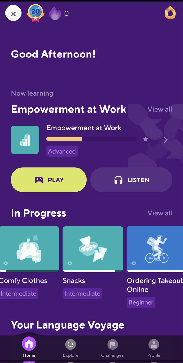 enchanteddropp's tweet photo. The @language_drops app just released a mode that lets you listen to and repeat vocab and sentences. Go to a set and click listen instead of play. It is so similar to Pimsleur. I love that they keep improving the app. 🥰 #LanguageDrops https://t.co/hFXmnAW9i5
