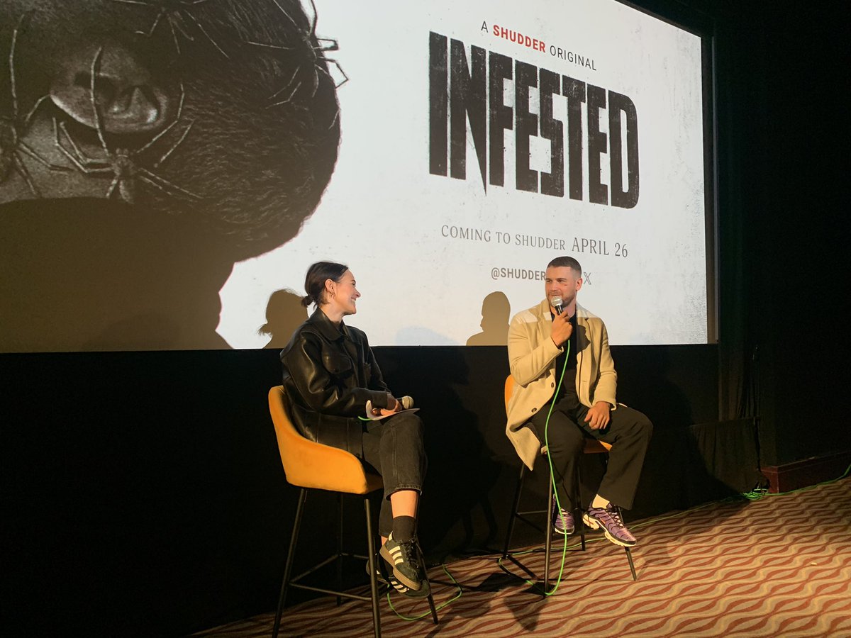 Had a fab time with INFESTED at @ThePCCLondon tonight. I’m sure I felt a few spiders crawling about during the film. 🕷🕷🕷 Amazing Q&A after the film with @rowanwoods