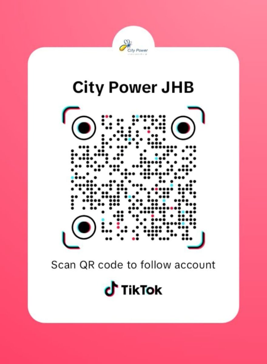 #CityPowerUpdates #CityPowerEngages Hop in, don't be left behind! Scan the QR code above to follow us on TikTok for more electrifying ⚡ updates. Stay informed, stay connected! #Babizebonke ^GR
