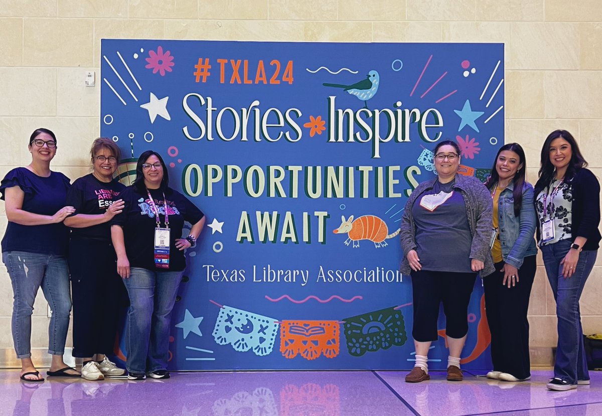 HCISD librarians left TLA 2024 with ideas, inspiration and positivity. Thank you for a wonderful week💜📚 #TLA2024 #hcisdlibraries