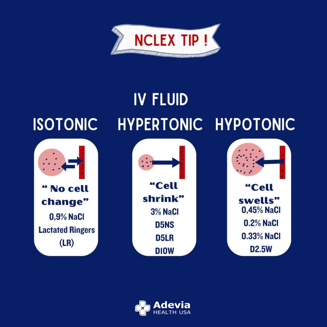 Review the NCLEX tips and feel ready for the test day.
TIP 16 - IV Fluids

Start Your Journey Today - adeviahealthusa.com

#adevia #nclex #nclexrn #nclextips #nclexprep #nclexstudying #nclexreview #nclexquestions #nclexpass #nclexpn #adeviahealthusa #adeviahealthusteam