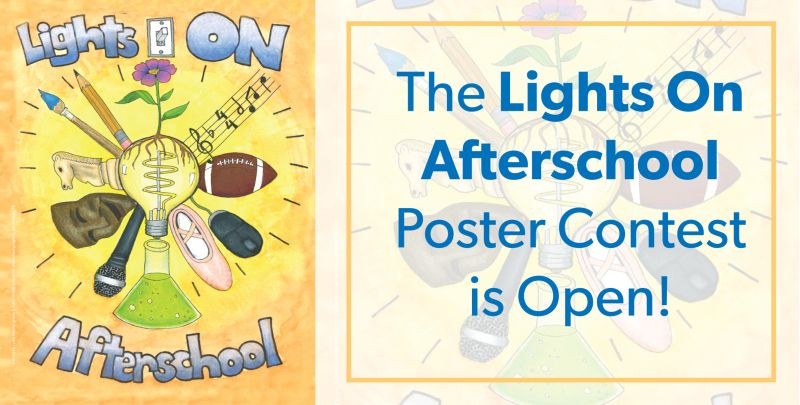 The Lights On Afterschool poster contest is open now! This is a great opportunity for youth to utilize their creativity & create a piece of art that represents & celebrates their experience in afterschool programs. See full rules & guidelines at the link: afterschoolalliance.org/afterschoolsna…