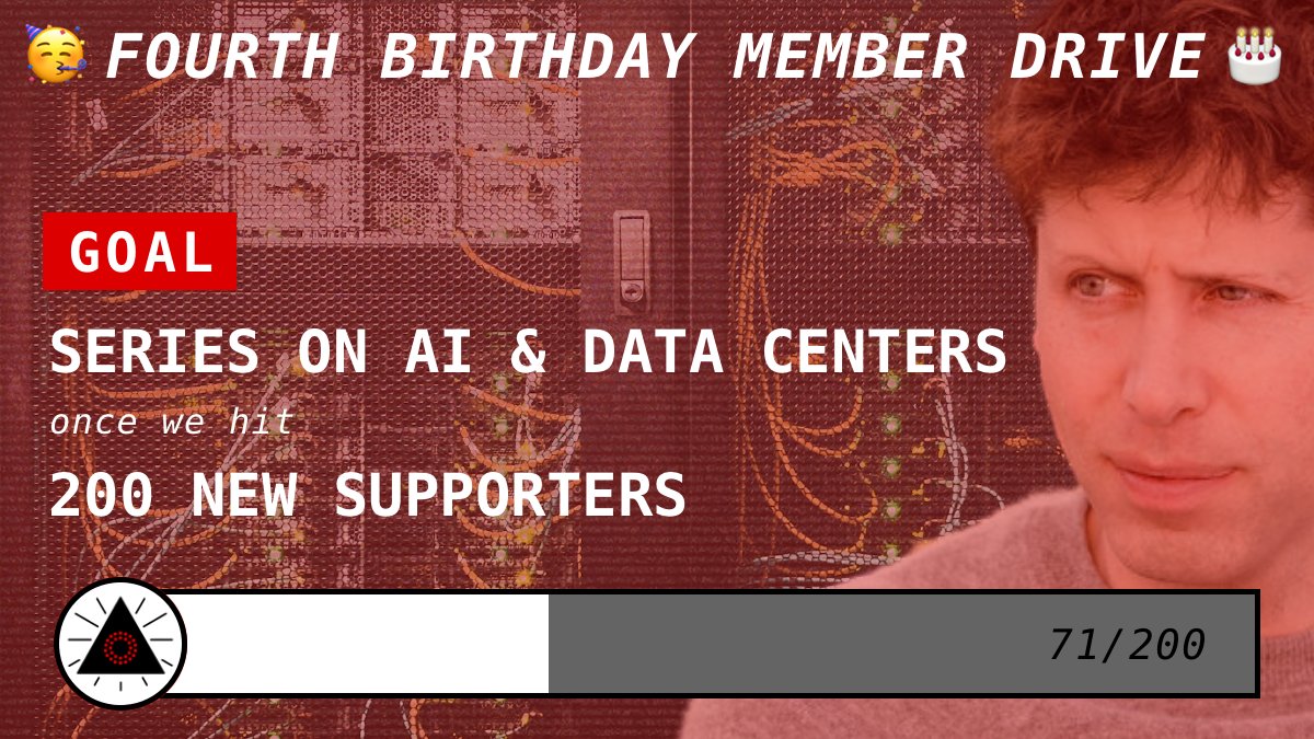 Tech Won’t Save Us turns four years old this month! Will you help us make a new series on AI hype and the data centers that power it? Support the show on Patreon: patreon.com/techwontsaveus