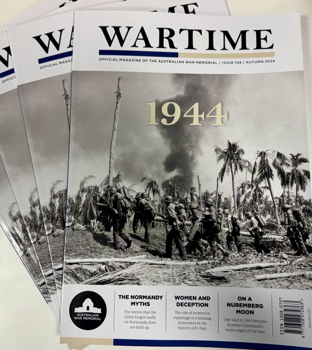 I was happy to contribute to Issue 106 of Wartime magazine, ‘1944’, about WOMEN AND DECEPTION during the Second World War. @AWMemorial Available for purchase in Australia! 🇦🇺