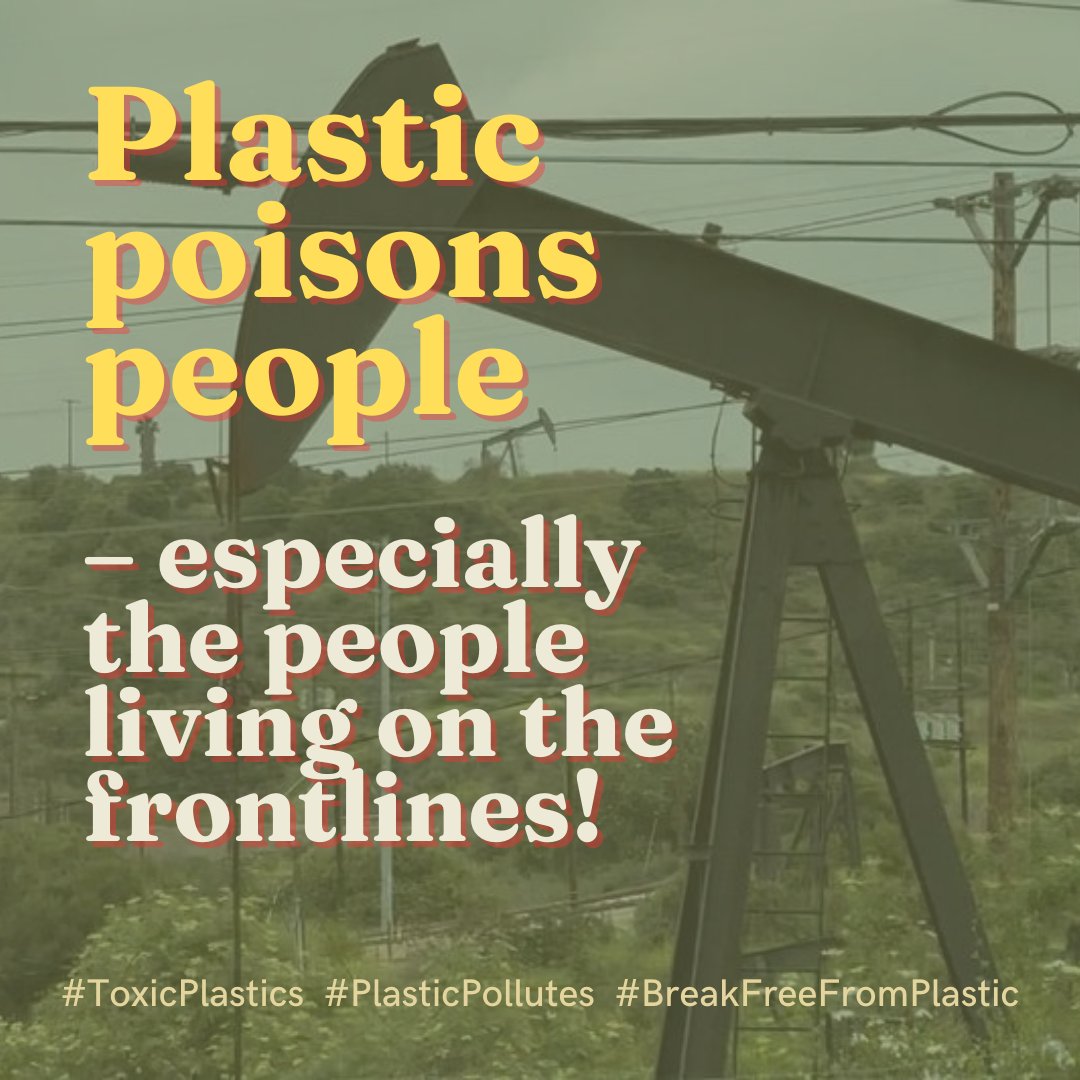 Plastic pollution has a bigger impact on communities live in close ranges of oil and gas wells, pipelines, refineries, rail hubs and networks, shipping warehouses, shipping ports, landfills, and incinerators. #ToxicPlastics #PlasticPollutes #BreakFreeFromPlastic