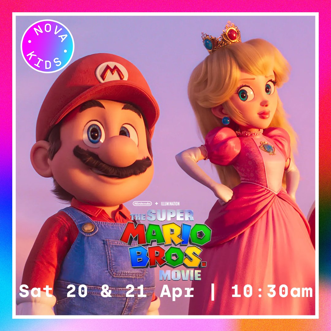 🍄 Our Nova Kids screening this weekend is Illumnation's The Super Mario Bros. Movie Sat 20 & Sun 21 Apr | 10:30am Tickets are from just £5! Grab your tickets now 🎟️➡️ atgtix.co/3J2eKKb