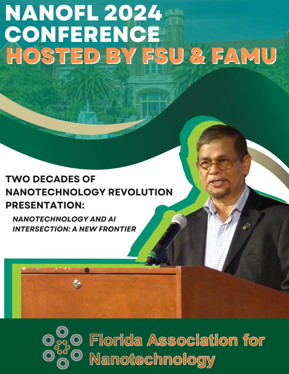 I am thrilled to begin the first #NanoFlorida2024 session at FAMU tonight. Students and faculty will learn about the evolution of #Nanotechnology over the last two decades. I am eager to engage with peers and industry partners at this evening's reception. #FAN #NFC24