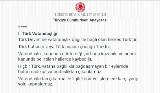 İlk 4 madde ve 66. Madde kırmızı çizgidir. Kim ne derse desin aksi olmayacak ! “Atatürk milliyetçiliğine bağlı” kelimesi ve laik ifadesi onları rahatsız ediyor. Biliyoruz. Milliyetçiliği ayaklar altına alanlar bunu yapmak isteyecektir. Hiç bir irade 66. Maddeyi esnetemez!