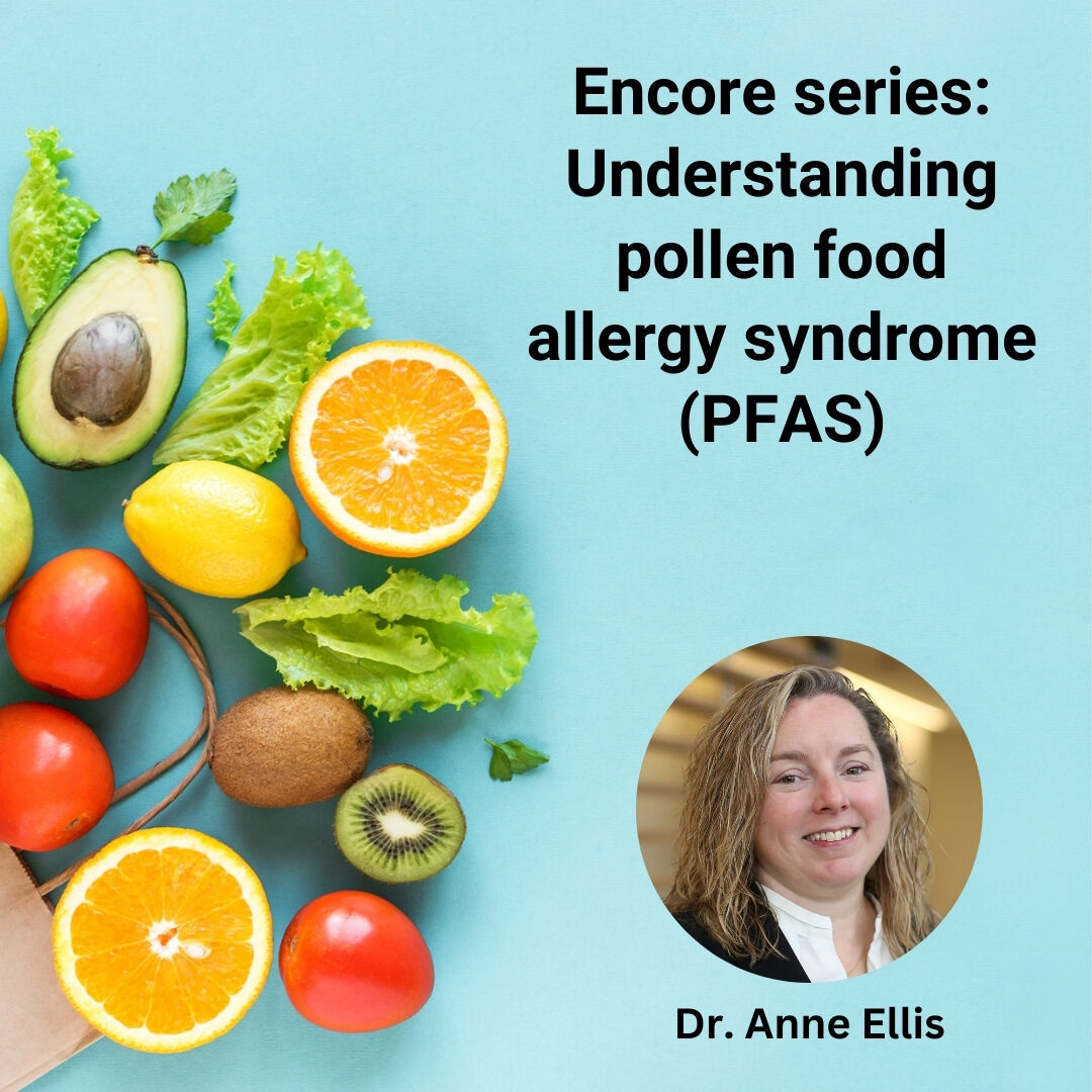 #Encore series: Understanding #OralAllergySyndrome (OAS)/#PollenFoodAllergySyndrome (PFAS). Access our past webinars, including this one where Dr. Anne K. Ellis reviews the link between pollen allergy and PFAS plus symptoms, diagnosis, treatment, and more youtube.com/watch?v=C93Kzq…