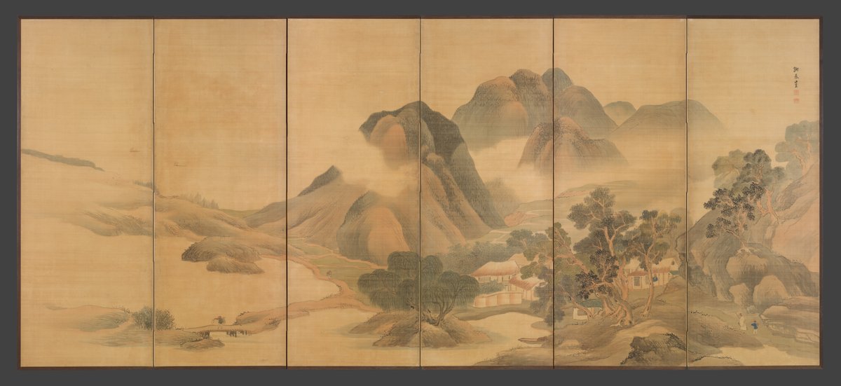 Travels through Mountains and Fields, by Yosa Buson, ca. 1765

#bunjinga