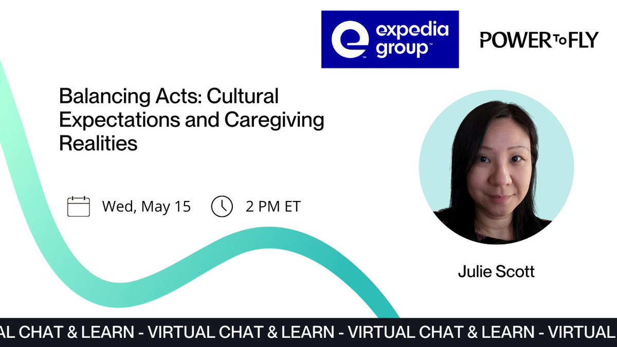 Join us for an inspiring chat with Julie Scott, Senior Manager at @ExpediaGroup, as she shares her journey of balancing cultural expectations and caregiving realities. Don't miss out! bit.ly/3JqAiB2 #CareerGrowth #WorkLifeBalance #Diversity #Inclusion #PowerToFly