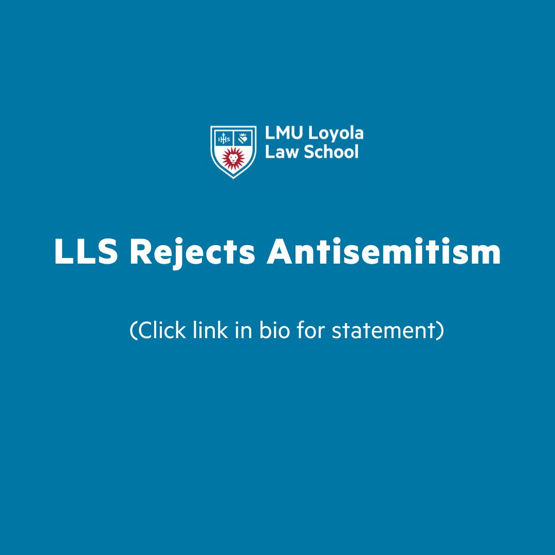 LLS Rejects Antisemitism newsroom.lmu.edu/campusnews/lls…