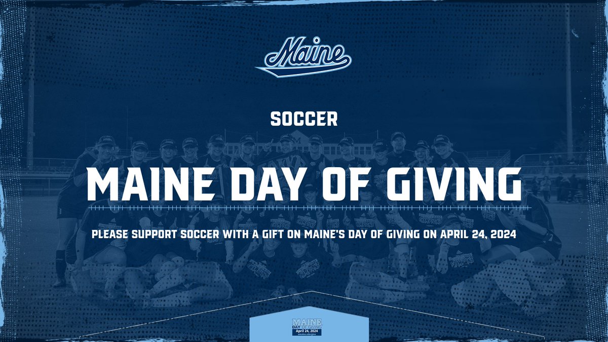💙 Maine Day of Giving is right around the corner -- less than a week away! #BlackBearNation