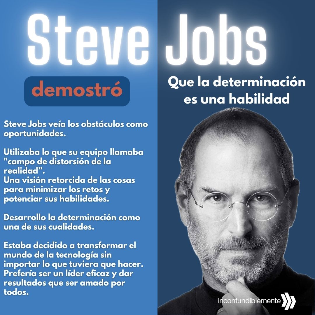 Hay cosas de Steve Jobs que no me gustan y menos quiero copiar.

Pero su determinación es un ejemplo para cualquier emprendedor.

#Emprendedores
#MarcaPersonal
#Creatividad