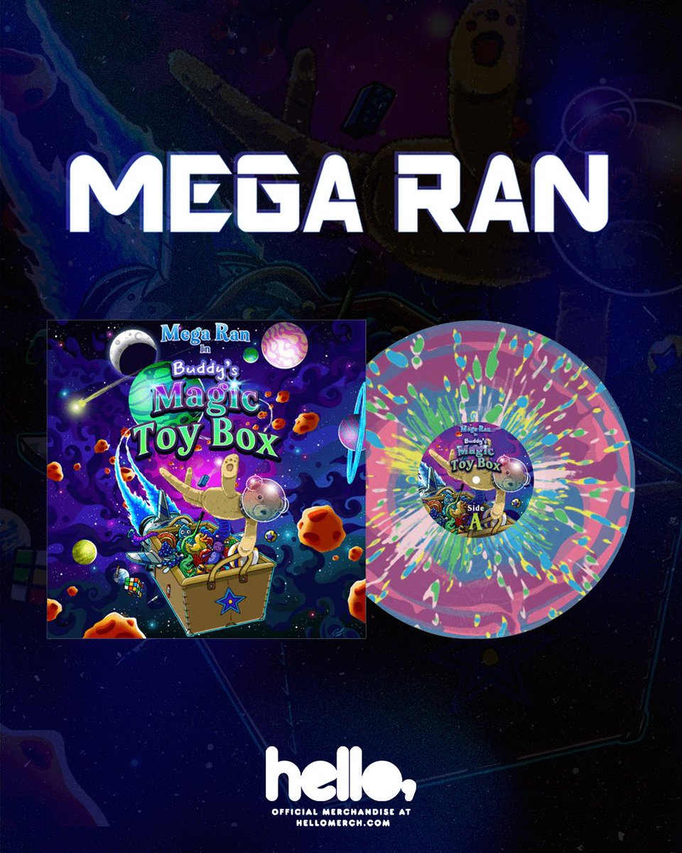 Buddy’s Magic Toy Box Vinyl from @MegaRan is available now! 👀 hellomerch.com/collections/me…