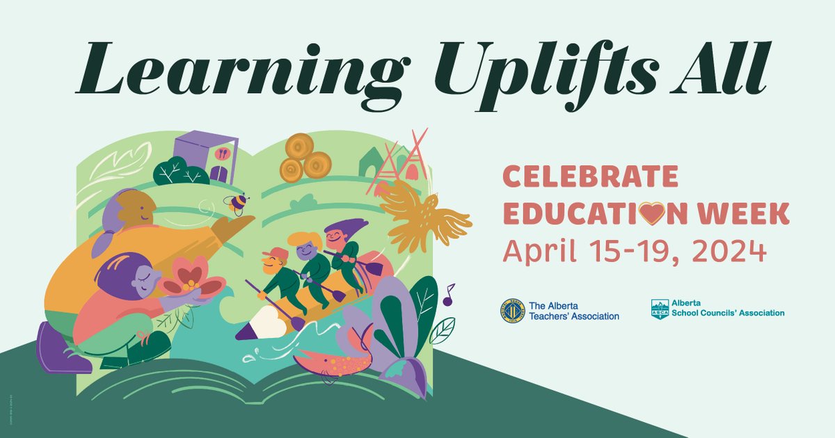 April 15-19 is #EducationWeek! This week, and every week, we celebrate the work of the entire Alberta education community, and we thank all for contributing to student success. #abed #abtrustees