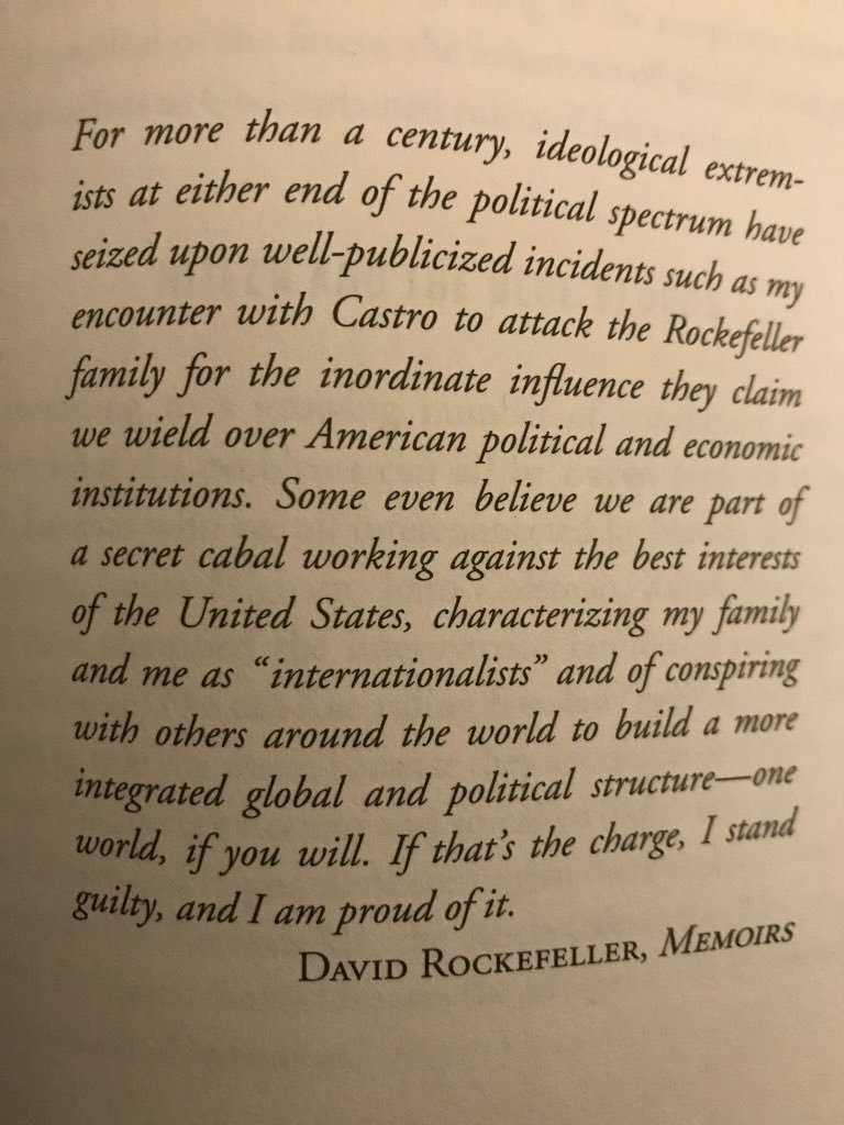 David Rockefeller, Memoirs