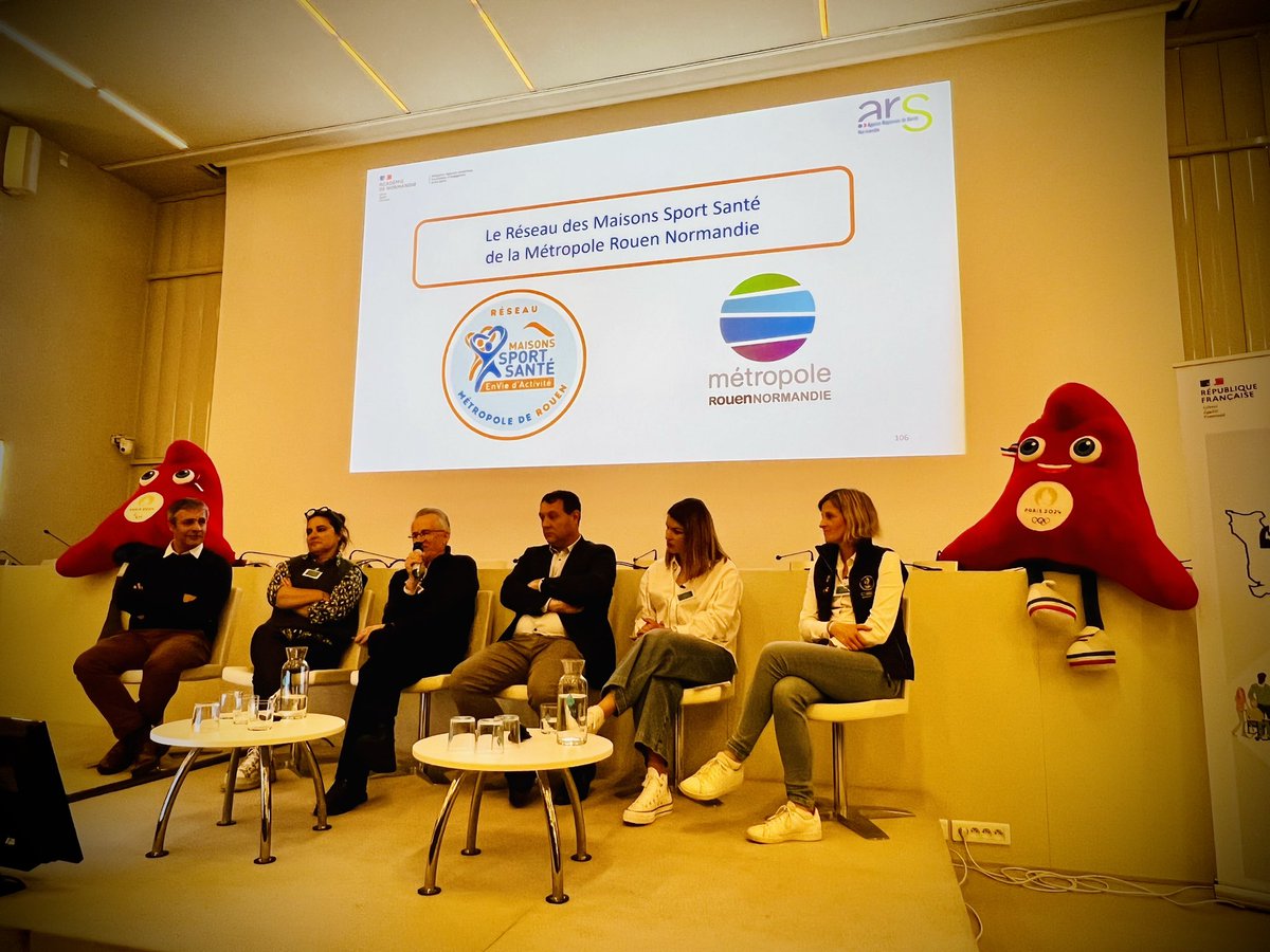 Journée #PourUneFranceEnForme à Rouen avec l’ensemble des acteurs engagés sur le sport #santé pour échanger sur les bienfaits de l’activité physique et l’engagement de tous. Faire de la France une nation #sportive est une priorité de l’héritage des #JOParis2024 #GCN