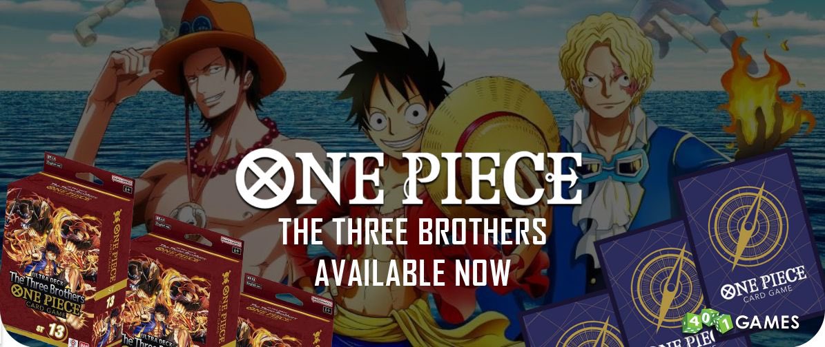 401games's tweet image. 🎉 The wait is over!🎉 One Piece - The Three Brothers are finally here! Available in-store and online. Don't miss out, grab yours now!
#thethreebrothers #onepiece #401games #NewRelease 

store.401games.ca/products/one-p…