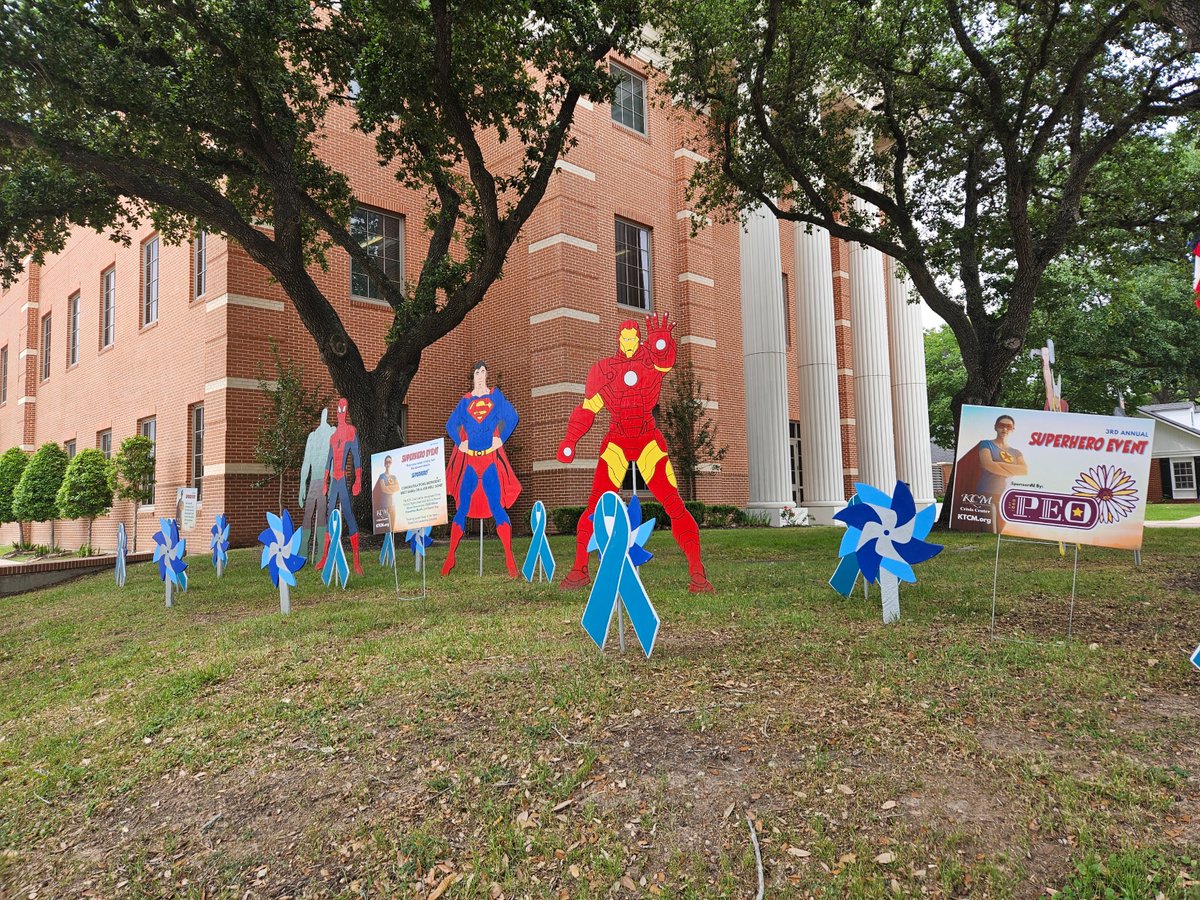 🦸‍♂️🌟 3rd Annual Superhero Event! 🌟🦸‍♀️
From April 19th to April 26th, head down to Katy City Hall and checkout our Superhero display on the Lawn.
#KCMSuperhero #EndChildAbuse #SupportSurvivors #SAAM