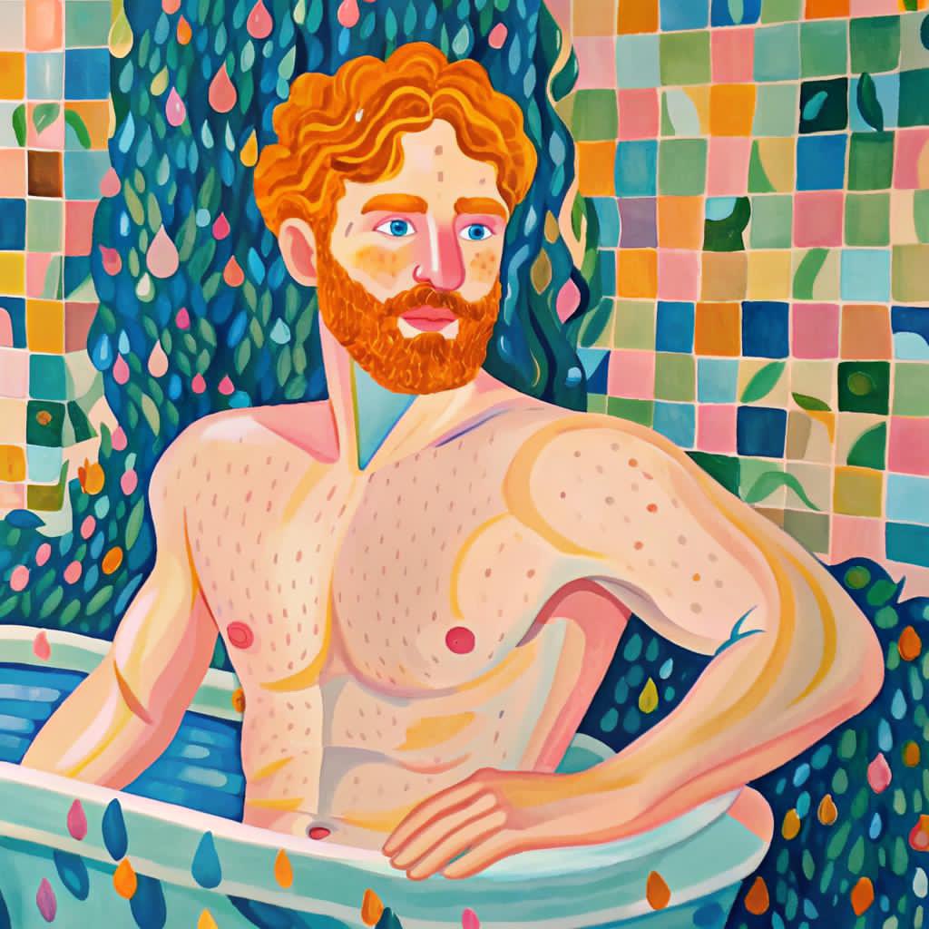 willhutcheson's tweet photo. 👨🏻‍🎨 #FavoriteArtistFriday 👨🏻‍🎨

Ginger Soak: Homage to Jaqueline Marval 

👨‍🎨: @hairyotter0w0
📸: @Fweecarter 

#jaquelinemarval #instaart #shiftycritter https://t.co/Ln2Jt5i1Zt