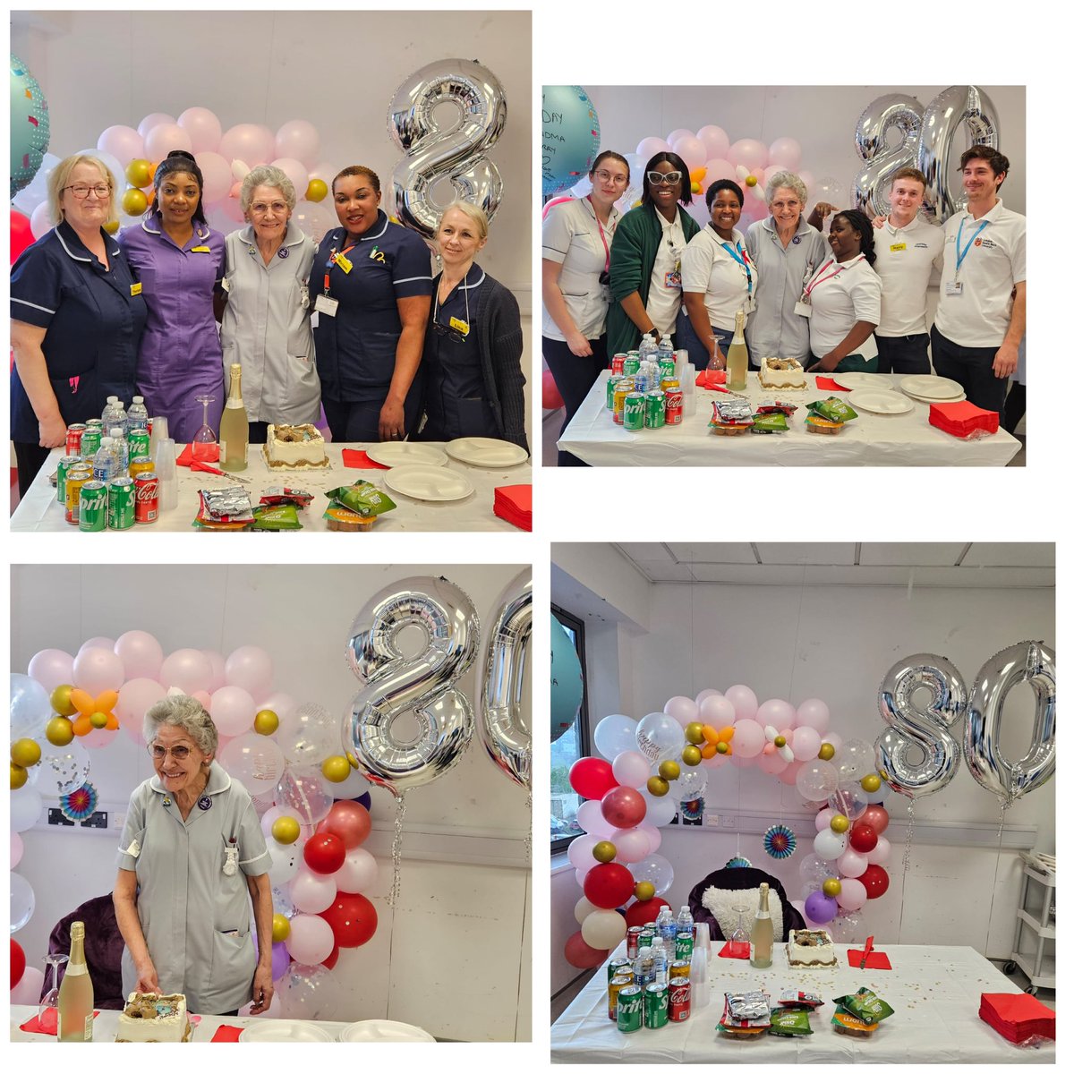 Today I had the privilege to celebrate one of my HCAs who turned 80 years 🥳🥳. Terry is the most amazing and dedicated HCA who goes extra miles for her patients. Our stroke teams love and appreciate her💗. Thank you Maple team for pulling off the surprise party 🥳🥳💃💃