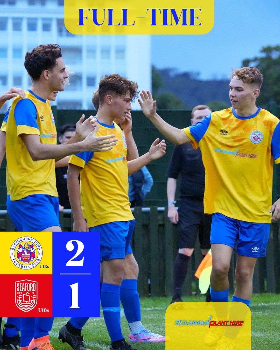 Through To The Final 🏆

A tight game at The Saffrons but it's Town 18s who progress to the final of the <a href="/eastbournefa/">Eastbourne FA🌈</a> Junior Cup #UpTheTown🟡🔵

Arthur Karapetyan ⚽️
Jack Hammond ⚽️