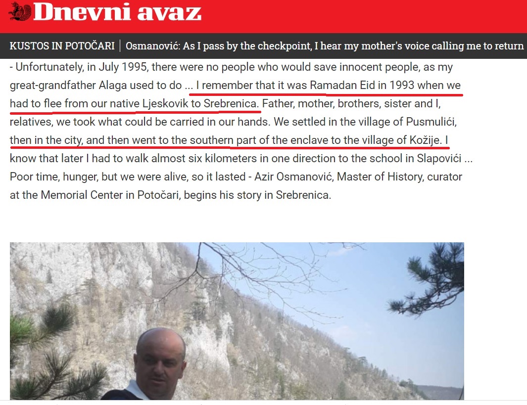 If he was honest all the way bottom he should witness how his father Aziz (Abdulah) Osmanovic participated in #Kravica massacre of Serbs. The complete truth about #Srebrenica region must be our final destination.

His father Aziz, as a member of the 2nd Muslim battalion…