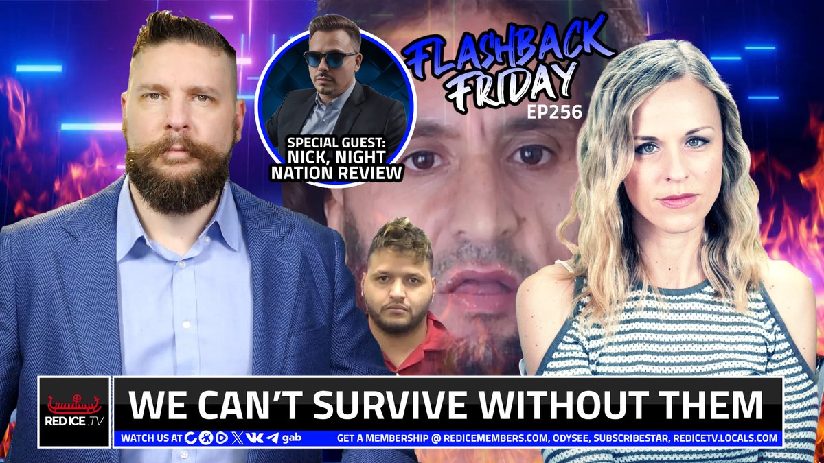 Flashback Friday: We Can’t Survive Without Them Henrik and Lana cover some of the latest together with special guest host: Nick from Night Nation Review @RealNightNation Watch live at 5pm EST / 11pm CET here: redice.tv/live | odysee.com/@redicetv |