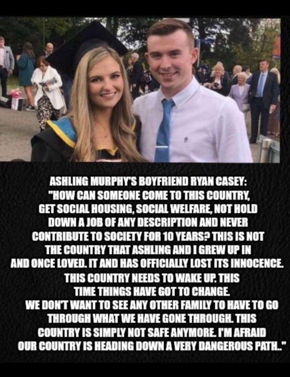 Lest we forget : Ashling Murphy’s boyfriend Ryan Casey - the man the Irish media and political class marginalised & silenced
