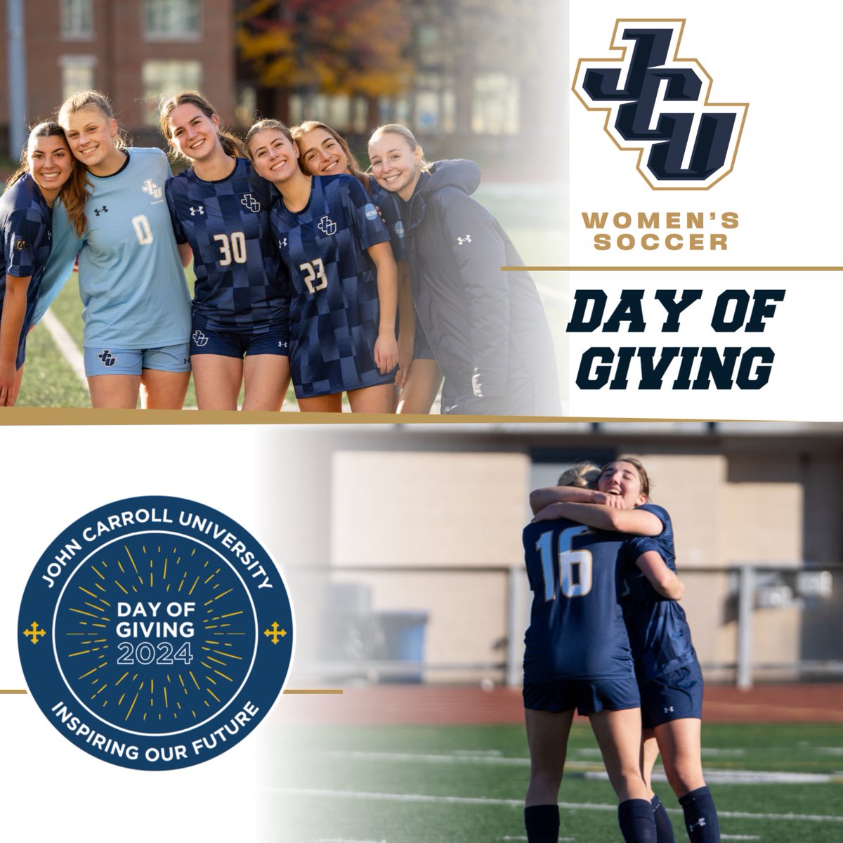 Truly touched by all the support for the program with over 11k donated! Let’s get to $15k before the night is over! Show your support for the women’s soccer program! ⚡️⚽️💛💙⚽️⚡️

givecampus.com/schools/JohnCa…