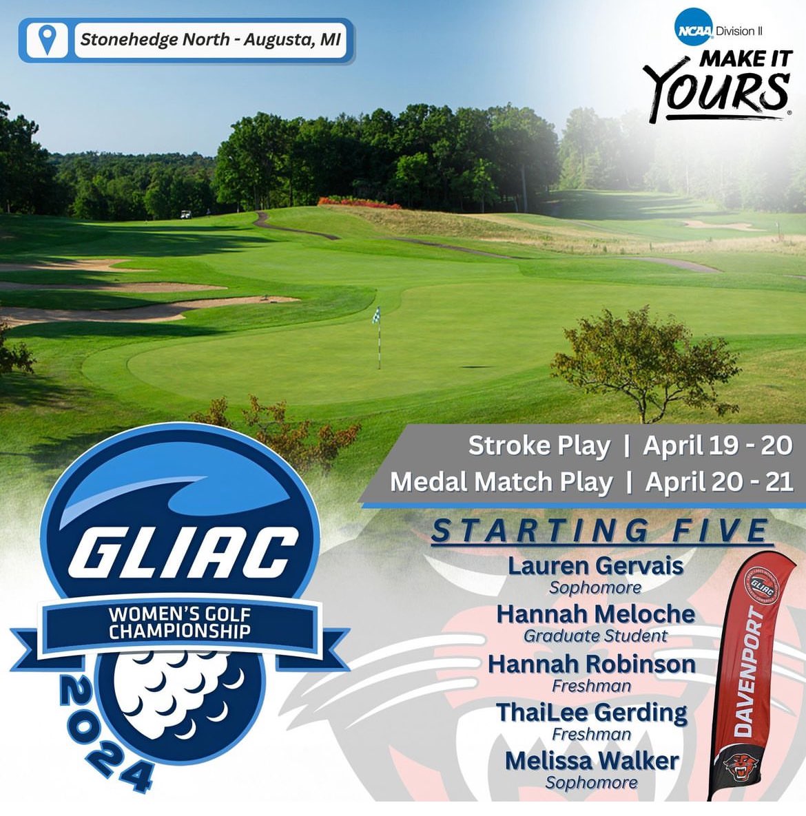 Big day today!!! Tee times start at 10am for us Live scoring: results.golfstat.com/public/leaderb…