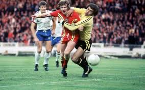 Leighton James, Wembley ‘77. “My legs were trembling like jelly. I was deep in enemy territory with 100,000 fans, 95% of them English, looking and about to score the winner against England. Somehow I managed to keep my cool and score. It was a day I’ll never forget.”