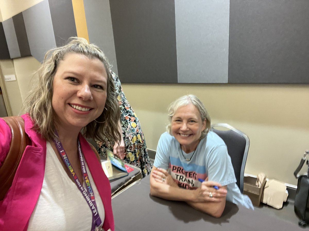 At #TXLA24, <a href="/kaaauthor/">Katherine Applegate (kaaauthor.bsky.social)</a> signed a sticky note for my otter-loving boy who turns seven next week. Meeting her and getting this note for him was the highlight of my week. We’re both on cloud nine!