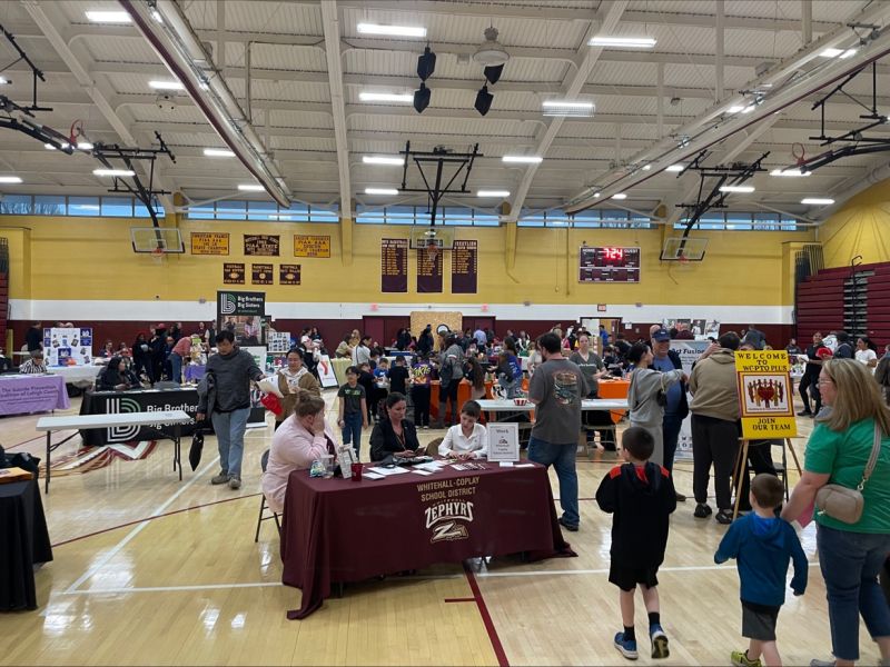 Fun times @WhitehallCoplay Family Night! A great way to connect with students, parents and teachers to share the BIG news - we're now serving youth in Whitehall township! Thank you for organizing the event! #ridayfeeling #EducationAndSharingDay