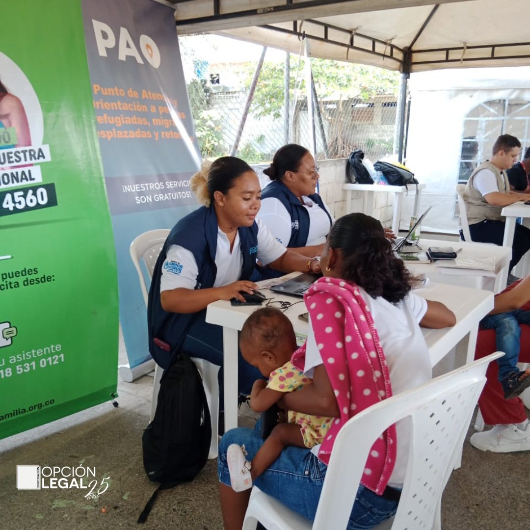 El Equipo #PAO en Apartadó, con el apoyo de @AcnurColombia participó en una Feria de Salud en el municipio de Chigorodó organizada por la #SecretaríaDeSalud y #ProtecciónSocial en la que se brindó servicios médicos y orientación frente al pre-registro RUMV para NNA.