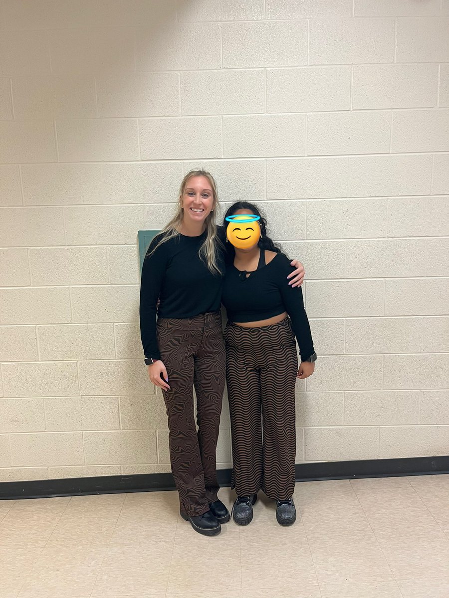 When a student asks you to match on Hero day, you say YES!!!! 👯‍♀️