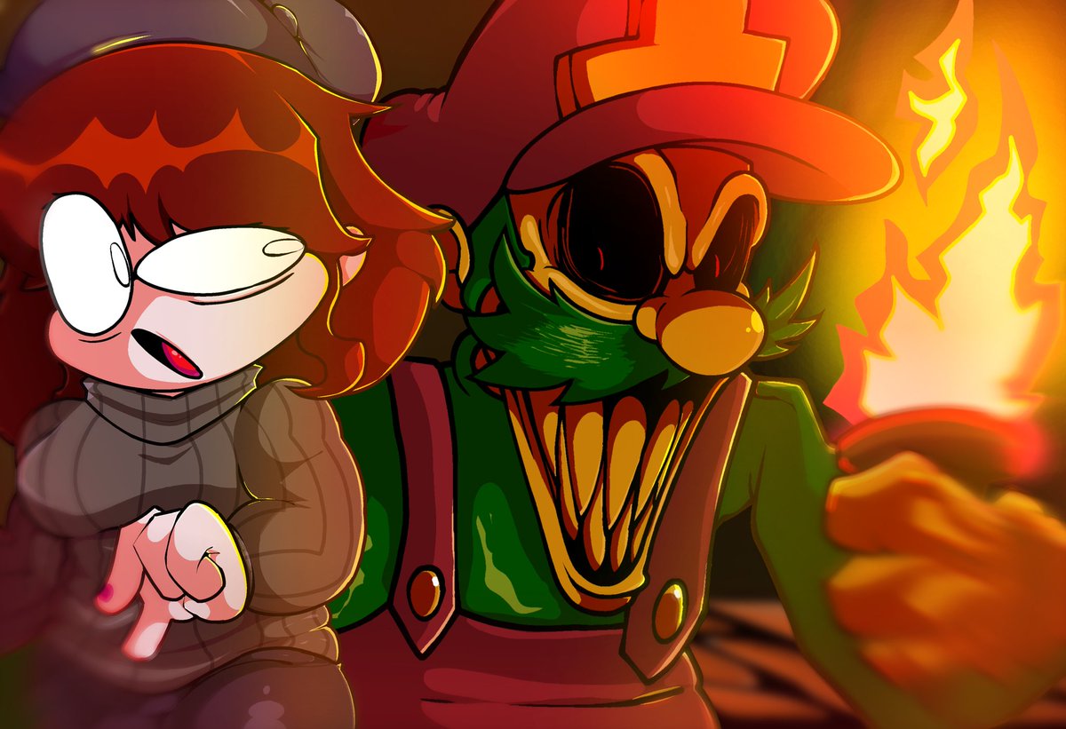 Pyromania
Collab art with @/Walcrack0 
He drew Mario and I drew gf