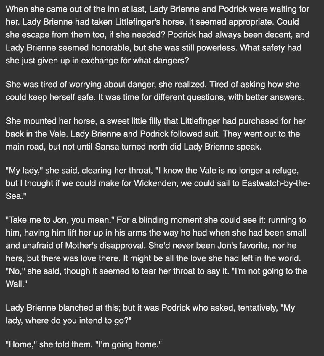 leupagus's tweet photo. HEYO I'm writing fic again and...you're welcome/I'm sorry. "A Gale of Wolves," Game of Thrones, Sansa/Winterfell 2 chapters so far (out of 24), wish me luck:
https://t.co/ldOJoDURsR https://t.co/DsyFgloSrU