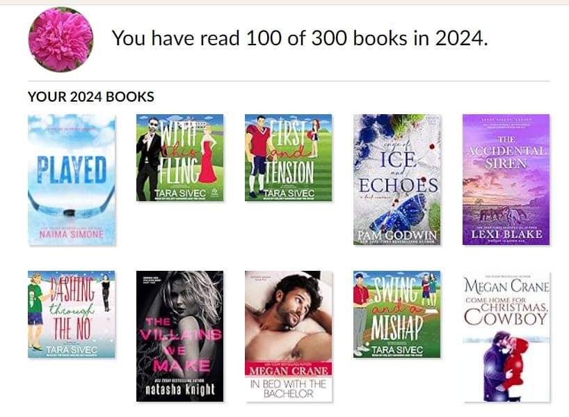 100 books read/listened to so far this year! #ReadingChallenge #SoFarThisYear